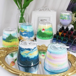 多層透視油畫蠟燭