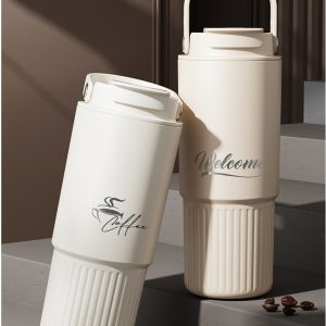 陶瓷大容量雙飲保溫杯