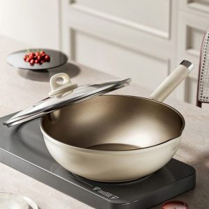 鈦金屬五層複合底不粘炒鍋 (現代簡約系列)